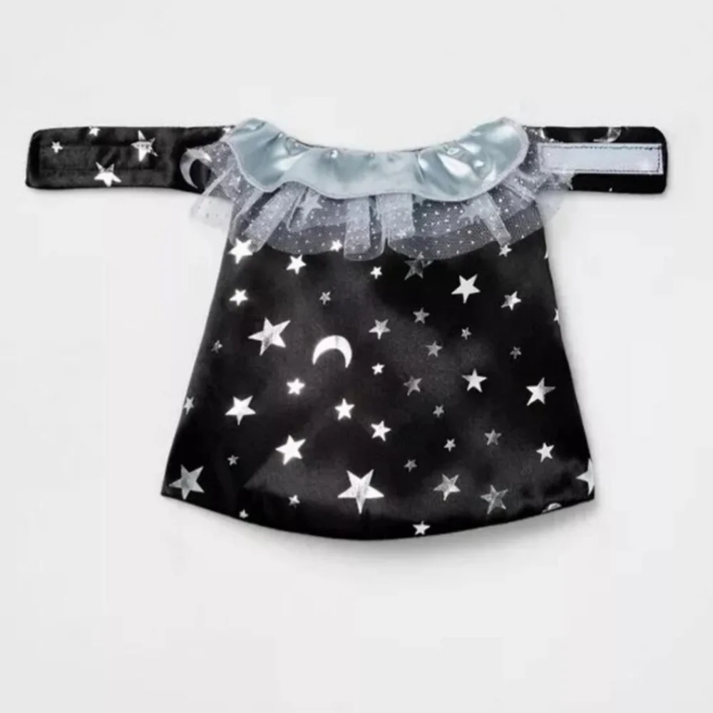 NWT Hyde & Eek One Size Cat Witch Cape Halloween Costume Celestial Moons & Stars